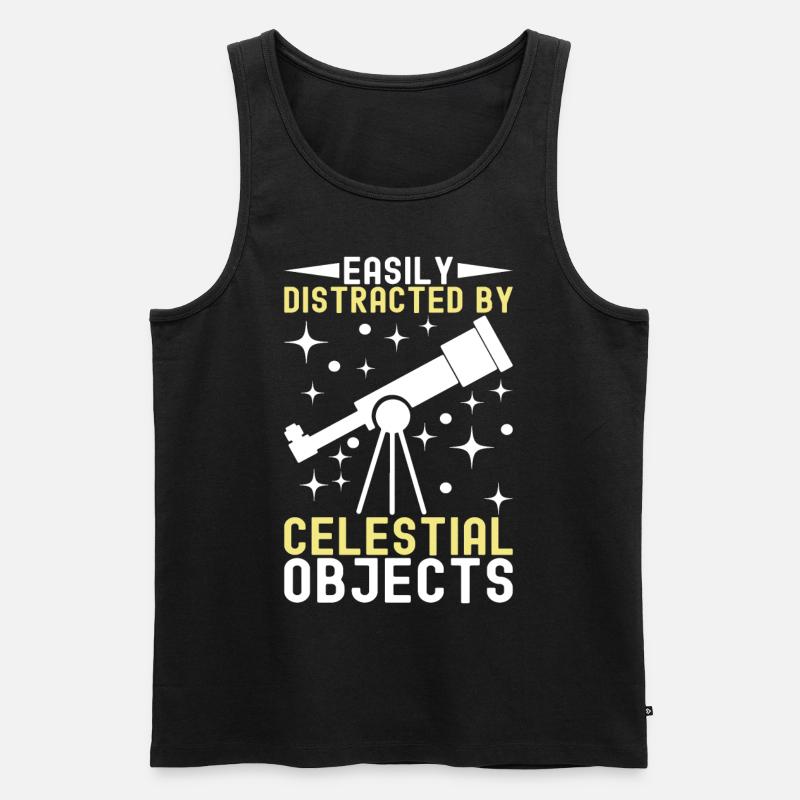 Atronome Astronomie - Männer Premium Bio Tank Top - Schwarz