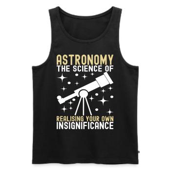 Atronome Astronomie - Männer Premium Bio Tank Top - Schwarz - Vorne - Michal (187cm)