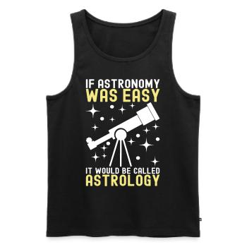 Atronome Astronomie - Männer Premium Bio Tank Top - Schwarz - Vorne - Michal (187cm)