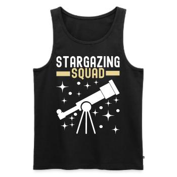 Atronome Astronomie - Männer Premium Bio Tank Top - Schwarz - Vorne - Michal (187cm)
