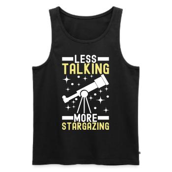Atronome Astronomie - Männer Premium Bio Tank Top - Schwarz - Vorne - Michal (187cm)