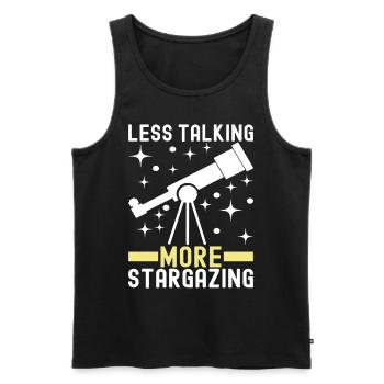 Atronome Astronomie - Männer Premium Bio Tank Top - Schwarz - Vorne - Michal (187cm)