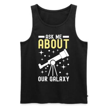 Atronome Astronomie - Männer Premium Bio Tank Top - Schwarz - Vorne - Michal (187cm)