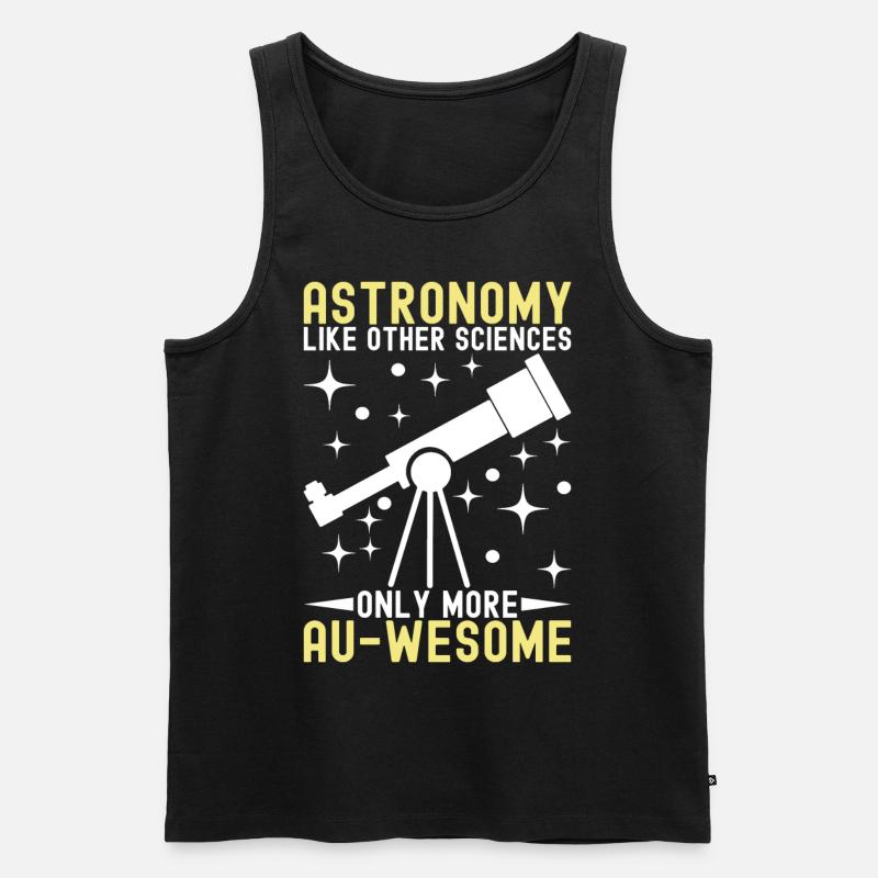 Atronome Astronomie - Männer Premium Bio Tank Top - Schwarz