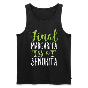 finalSeniorita-abschluss-margarita-t-shirt - Männer Premium Bio Tank Top - Schwarz - Vorne - Michal (187cm)