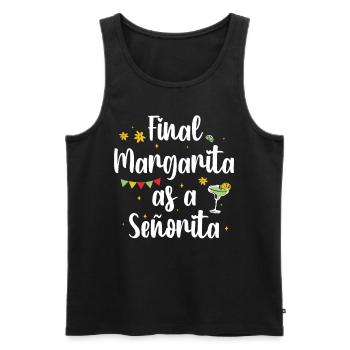 FinalSeniorita-abschluss-margarita-t-shirt - Männer Premium Bio Tank Top - Schwarz - Vorne - Michal (187cm)