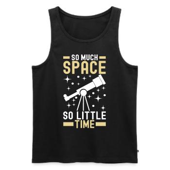 Astronomer Astronomy - Men's Premium Organic Tank Top - black - Front - Michal (187cm)