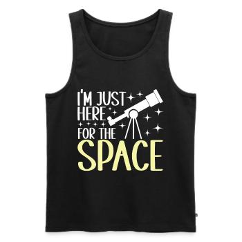 Astronomer Astronomy - Men's Premium Organic Tank Top - black - Front - Michal (187cm)