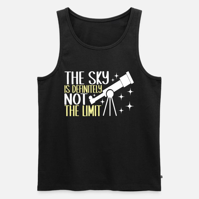 Astronom Astronomie - Männer Premium Bio Tank Top - Schwarz