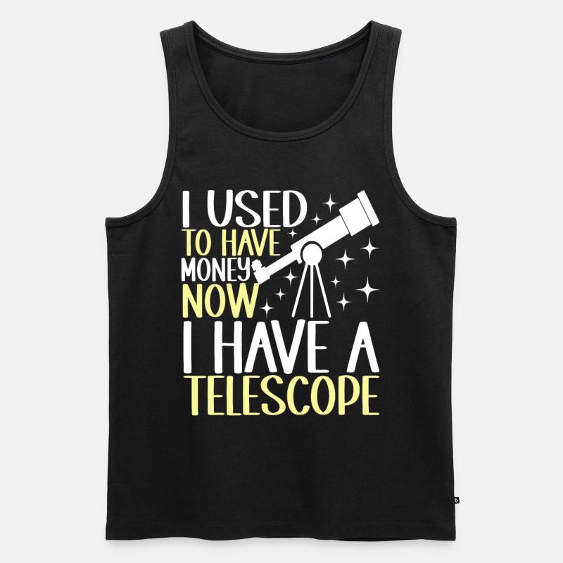 Astronom Astronomie - Männer Premium Bio Tank Top - Schwarz