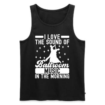 Ballsaal Tanz Ballsaaltänzer Gesellschaftstänzer - Männer Premium Bio Tank Top - Schwarz - Vorne - Michal (187cm)