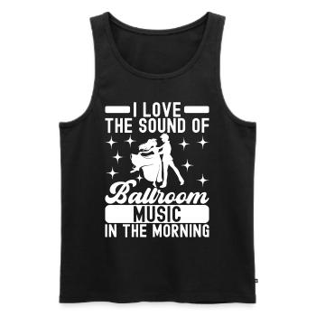Ballsaal Tanz Ballsaaltänzer Gesellschaftstänzer - Männer Premium Bio Tank Top - Schwarz - Vorne - Michal (187cm)