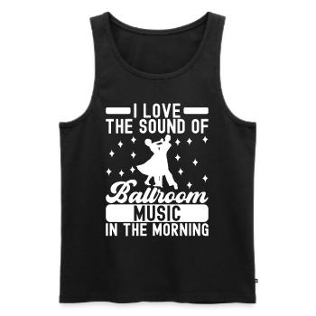 Ballroom Dance Ballroom Dancers Ballroom Dancers - Men's Premium Organic Tank Top - black - Front - AI Model Male 178 light (178cm)