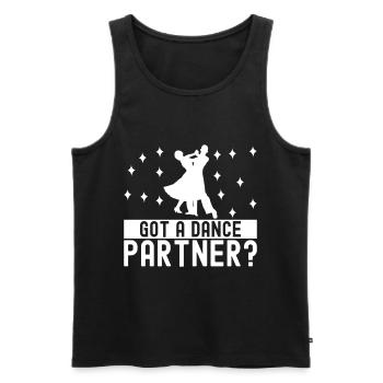 Ballroom Dance Ballroom Dancers Ballroom Dancers - Men's Premium Organic Tank Top - black - Front - AI Model Male 178 light (178cm)