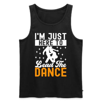 Ballroom Dance Ballroom Dancers Ballroom Dancers - Men's Premium Organic Tank Top - black - Front - AI Model Male 178 light (178cm)