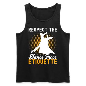 Ballroom Dance Ballroom Dancers Ballroom Dancers - Men's Premium Organic Tank Top - black - Front - AI Model Male 178 light (178cm)