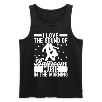 Ballsaal Tanz Ballsaaltänzer Gesellschaftstänzer - Männer Premium Bio Tank Top - Schwarz - Vorne - Michal (187cm)