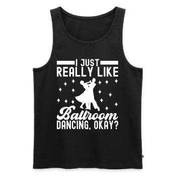 Danse de salon Danseurs de salon Danseurs de salon Danseurs de salon - Débardeur bio Premium Homme - noir - Devant - Michal (187cm)