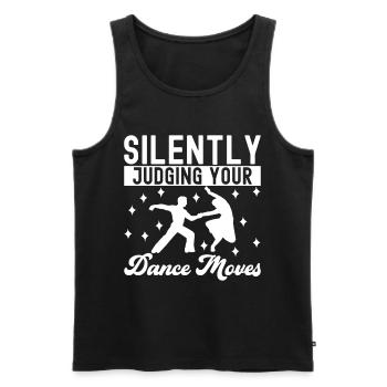 Ballroom Dance Ballroom Dancers Ballroom Dancers - Men's Premium Organic Tank Top - black - Front - AI Model Male 178 light (178cm)