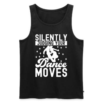 Ballroom Dance Ballroom Dancers Ballroom Dancers - Men's Premium Organic Tank Top - black - Front - AI Model Male 178 light (178cm)