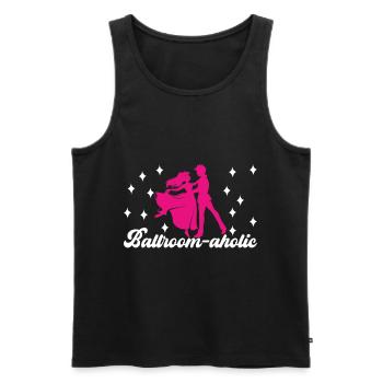 Ballroom Dance Ballroom Dancers Ballroom Dancers - Men's Premium Organic Tank Top - black - Front - AI Model Male 178 light (178cm)