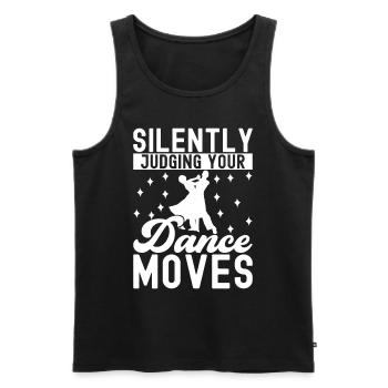 Ballsaal Tanz Ballsaaltänzer Gesellschaftstänzer - Männer Premium Bio Tank Top - Schwarz - Vorne - Michal (187cm)