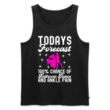 Ballroom Dance Ballroom Dancers Ballroom Dancers - Men's Premium Organic Tank Top - black - Front - AI Model Male 178 light (178cm)