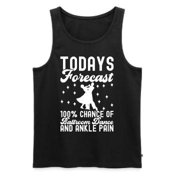 Ballroom Dance Ballroom Dancers Ballroom Dancers - Men's Premium Organic Tank Top - black - Front - AI Model Male 178 light (178cm)