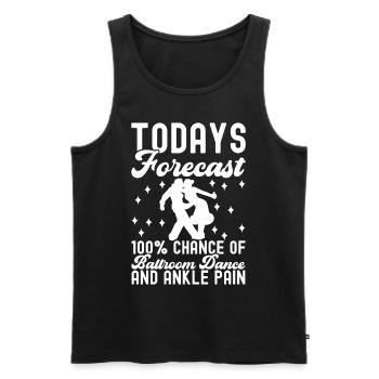 Ballsaal Tanz Ballsaaltänzer Gesellschaftstänzer - Männer Premium Bio Tank Top - Schwarz - Vorne - Michal (187cm)