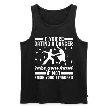 Ballroom Dance Ballroom Dancers Ballroom Dancers - Men's Premium Organic Tank Top - black - Front - AI Model Male 178 light (178cm)