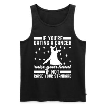 Ballsaal Tanz Ballsaaltänzer Gesellschaftstänzer - Männer Premium Bio Tank Top - Schwarz - Vorne - Michal (187cm)