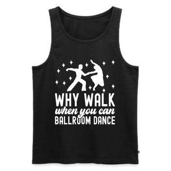 Ballroom Dance Ballroom Dancers Ballroom Dancers - Men's Premium Organic Tank Top - black - Front - AI Model Male 178 light (178cm)