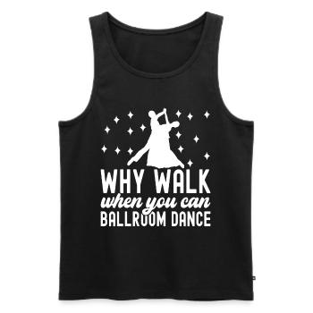 Danse de salon Danseuses de salon Danseuses de salon Danseuses de salon - Débardeur bio Premium Homme - noir - Devant - Michal (187cm)