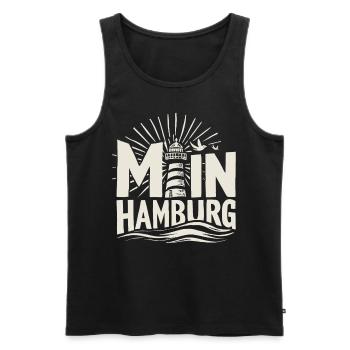 Moin hamburg Hambur Chemise - Débardeur bio Premium Homme - noir - Devant - Michal (187cm)