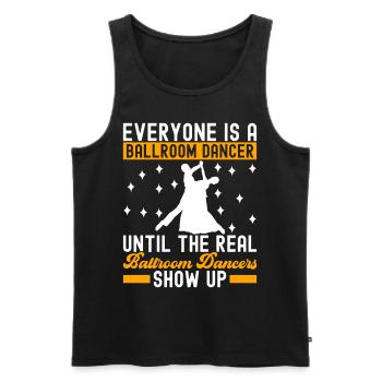 Ballroom Dance Ballroom Dancers Ballroom Dancers - Men's Premium Organic Tank Top - black - Front - Michal (187cm)