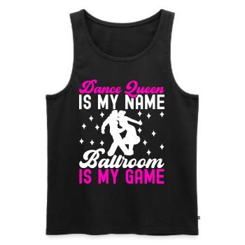 Ballroom Dance Ballroom Dancers Ballroom Dancers - Men's Premium Organic Tank Top - black - Front - AI Model Male 178 light (178cm)