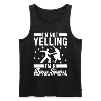 Ballsaal Tanz Ballsaaltänzer Gesellschaftstänzer - Männer Premium Bio Tank Top - Schwarz - Vorne - Michal (187cm)
