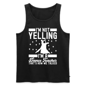 Ballsaal Tanz Ballsaaltänzer Gesellschaftstänzer - Männer Premium Bio Tank Top - Schwarz - Vorne - Michal (187cm)