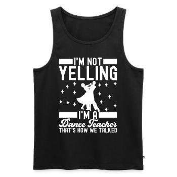 Ballsaal Tanz Ballsaaltänzer Gesellschaftstänzer - Männer Premium Bio Tank Top - Schwarz - Vorne - Michal (187cm)
