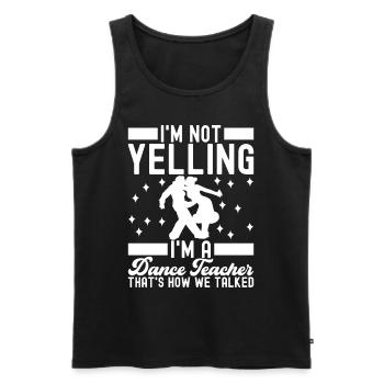Ballroom Dance Ballroom Dancers Ballroom Dancers - Men's Premium Organic Tank Top - black - Front - AI Model Male 178 light (178cm)
