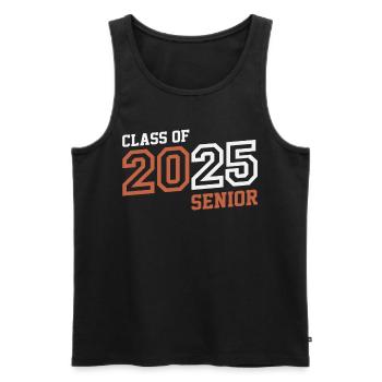 Senior 2025 Class of 25 Graduation Back to School - Men's Premium Organic Tank Top - black - Front - Michal (187cm)