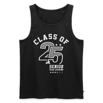 Class of 2025 Senior Year Loading - Senior 2025 - Men's Premium Organic Tank Top - black - Front - AI Model Male 178 light (178cm)