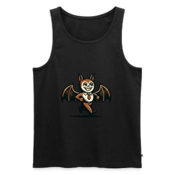 Funny Halloween Party Spooky Haunting Season - Men's Premium Organic Tank Top - black - Front - Michal (187cm)