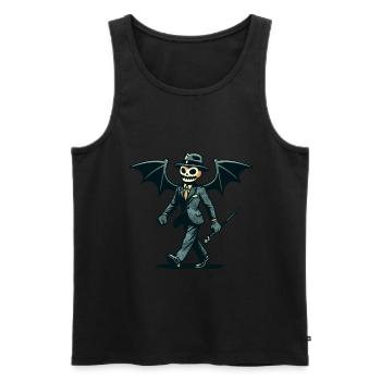 Funny Halloween Party Spooky Season - Men's Premium Organic Tank Top - black - Front - Michal (187cm)
