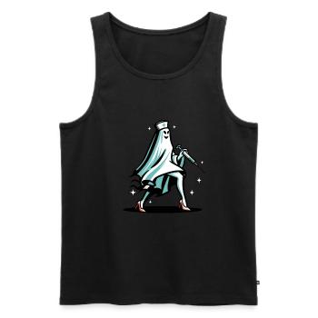 Drôle d’infirmière fantôme Halloween Costume - Débardeur bio Premium Homme - noir - Devant - Michal (187cm)