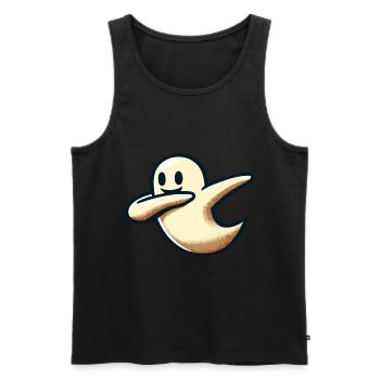 Lustiger Halloween Party Spuk Saison - Männer Premium Bio Tank Top - Schwarz - Vorne - Michal (187cm)