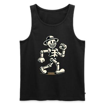 Retro Vintage Cartoon Halloween Costume Decoration - Men's Premium Organic Tank Top - black - Front - AI Model Male 178 light (178cm)