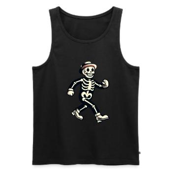 Costume d’Halloween effrayant de dessin animé rétro drôle - Débardeur bio Premium Homme - noir - Devant - Michal (187cm)