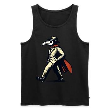 Halloween Kostüm Deko Plague Doctor Okkulte Kunst - Männer Premium Bio Tank Top - Schwarz - Vorne - AI Model Male 178 light (178cm)