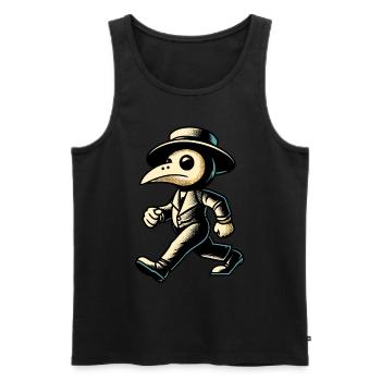 Rétro Vintage Dessin animé Halloween Costume Décoration - Débardeur bio Premium Homme - noir - Devant - Michal (187cm)